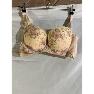 NWT Poison Embroidered Bouquet Bra 32C Coquette Fairycore Floral Mesh Romantic